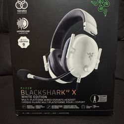 Razer BlackShark V2 X White Edition Multi Platform Wired Gaming Headset