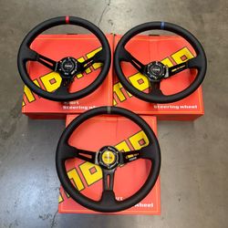 330mm MOMO Style JDM Universal Steering Wheel