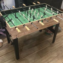 11-in-1 Kids Combo Game Set w/ Ping Pong, Foosball, Air Hockey, 5 Accessory Bags - Light Wood