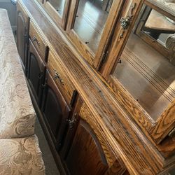 Solid Oak Hutch
