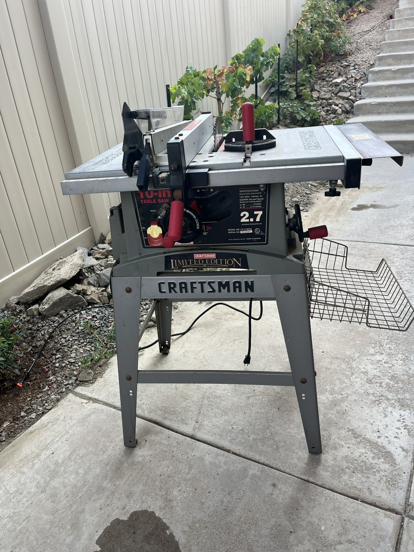 Craftsman 10 Inch Table Saw