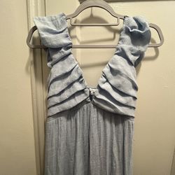 Powder Blue Maxi Summer Dress 