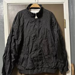 New Wilson Black Zip-Up Wind Breaker 