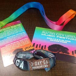 Austin City Limits Music Festival 3 Day General Admission Pass Weekend 2: Oct 8th - Oct 10th.