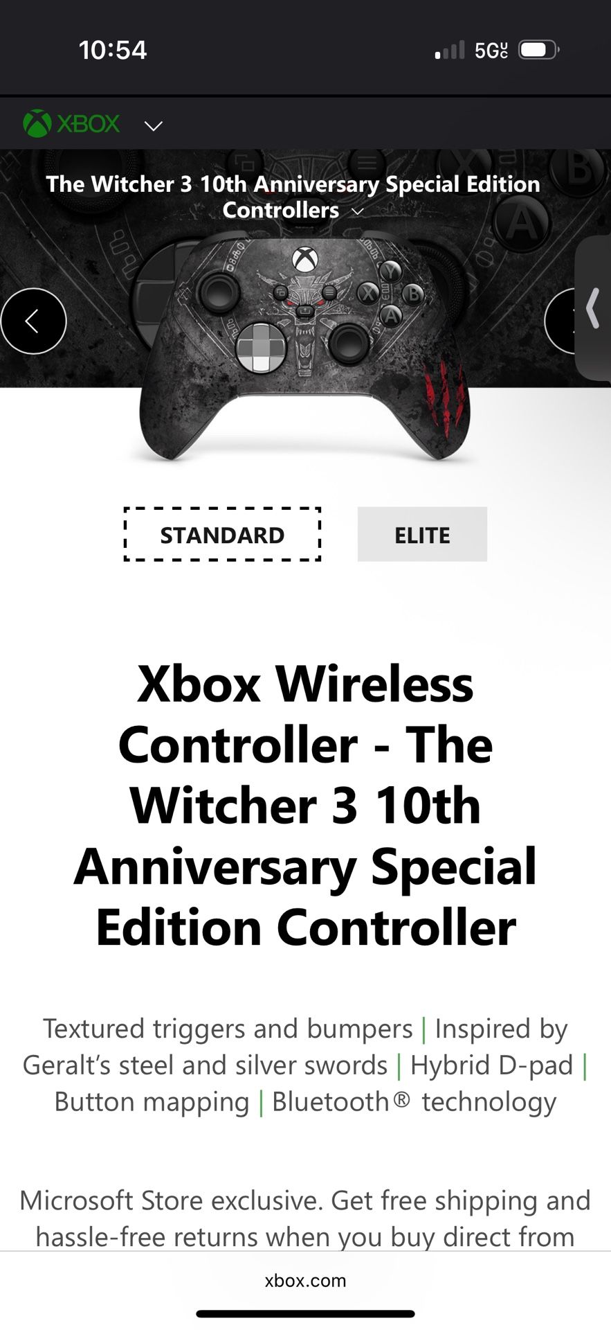 Witcher 3 Xbox Series Controller