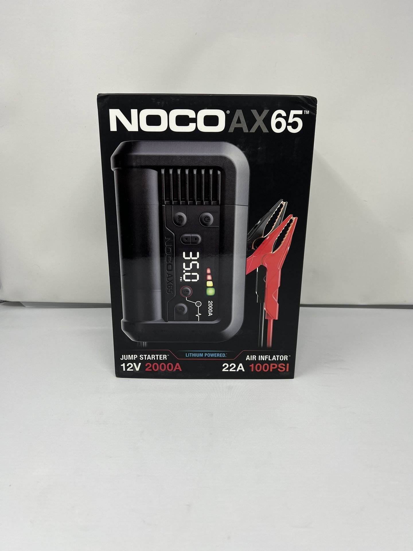 NOCO Boost Air AX65: 2000A Jump Starter with Air Compressor Tire Inflator