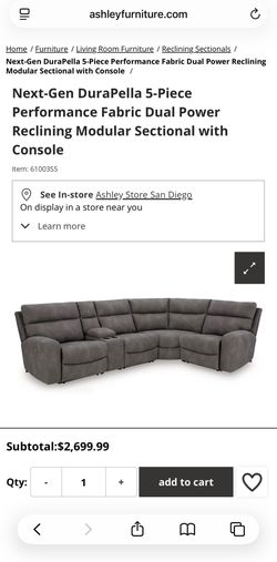 Six Piece Sectional Couch