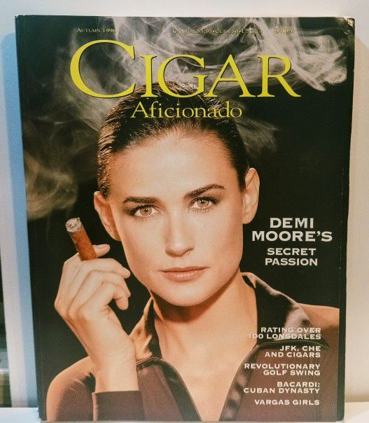 Vintage Cigar Aficionado Magazine Autumn 1996 Demi Moore Very Good Condition