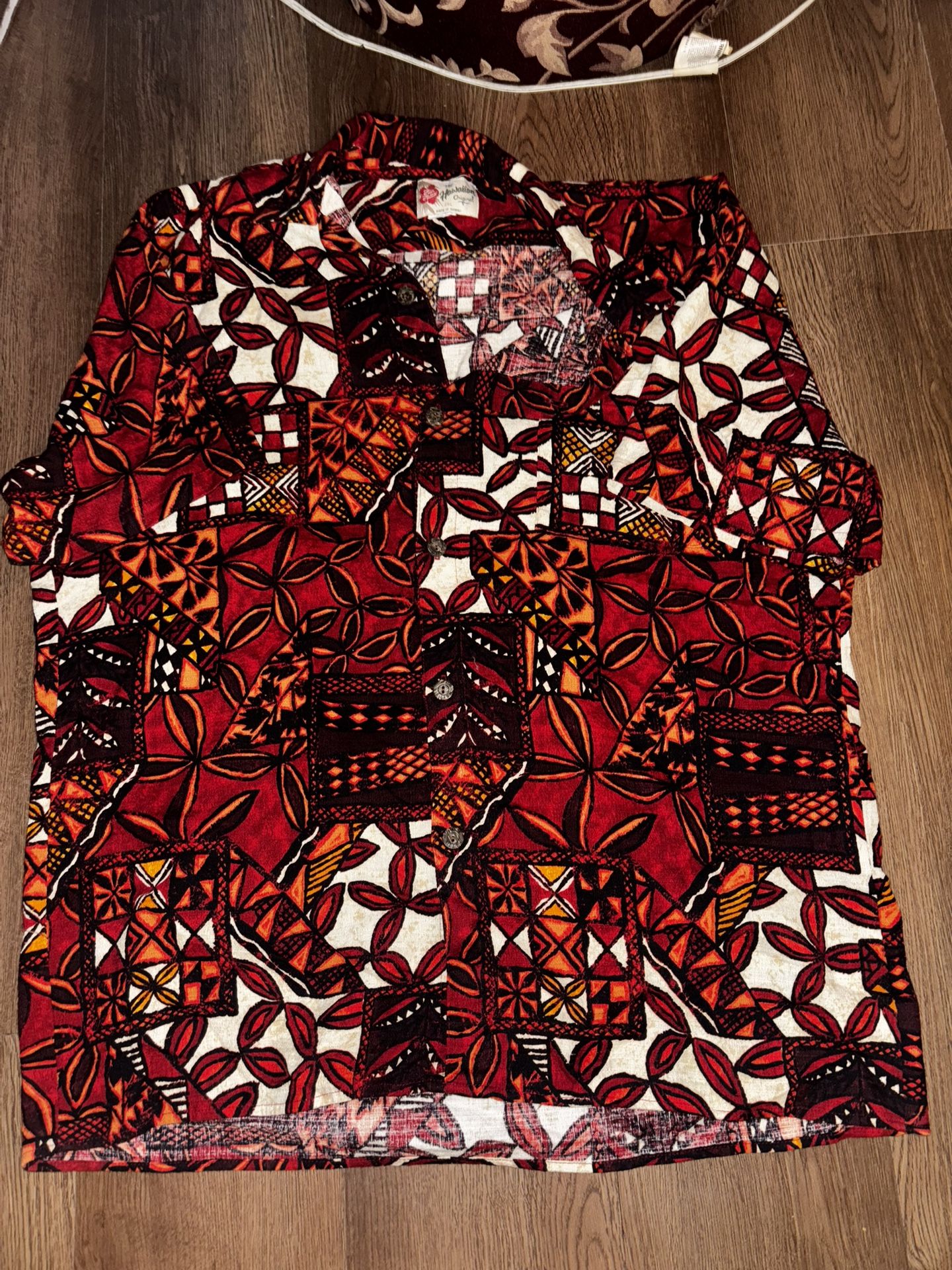 Red Hawaiian Shirt Size XL