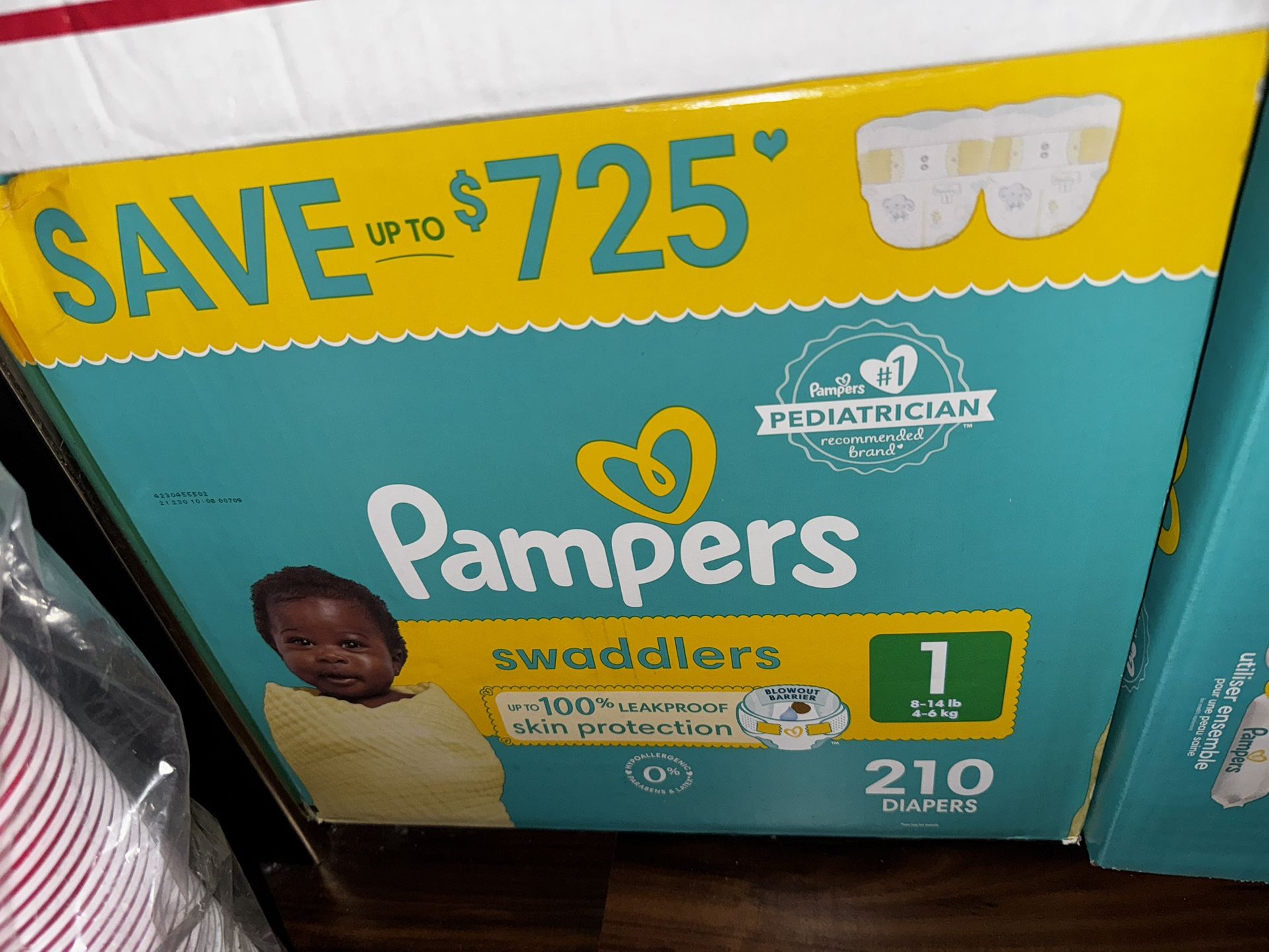 Pampers size 1 210 Count