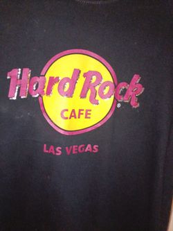 Vintage Early 90's "Hard Rock Cafe LAS VEGAS" w/sequins. Size Large.
