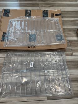 2Pcs Range Oven Racks W10256908 for Whirlpool/KitchenAid/Roper/Maytag/Kenmore Range, Replaces W10138079, , W10179196, 24" x 15.75" Size