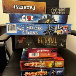 Set Of Board Games (Sold as a Set Or Individual)