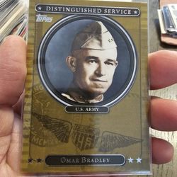 Omar Bradley 07 Topps DISTINGUISHED SERVICE INSERT CARD 