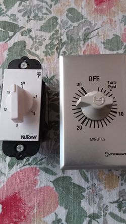 1 NuTone 15 minute timer 1 Intermatic 30 minute timer