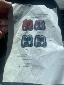 Tail lights for ford F-250 08-16 model