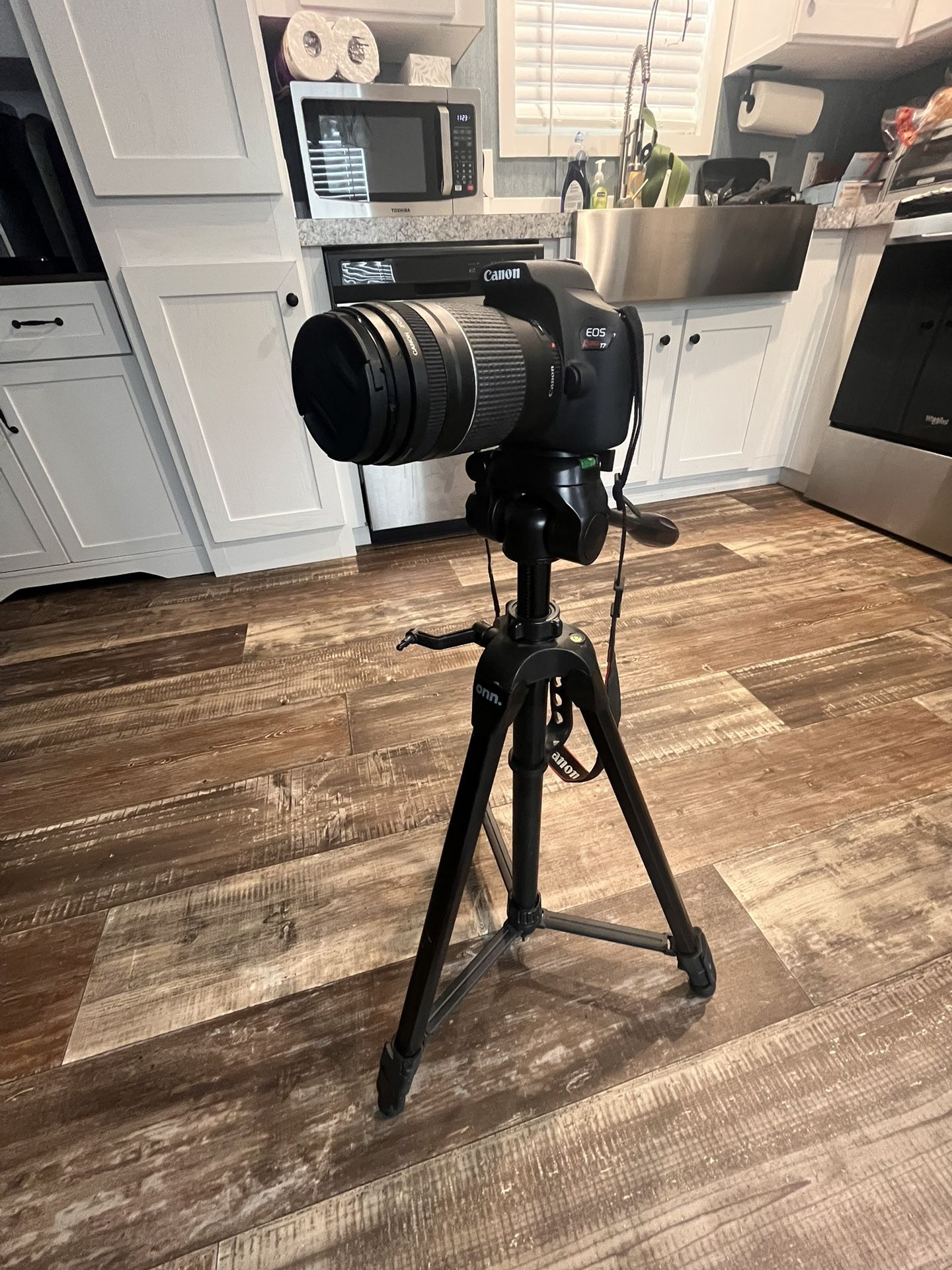 Canon Rebel T7 DSLR Camera Bundle – 2 Lenses + Bag & Tripod