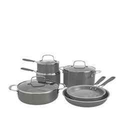 10 PC Cookware Set. New In Box. Cream Color