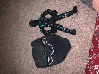 Black Panther throw pillow and doll