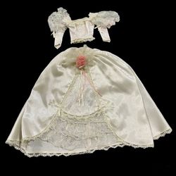 Vintage 90s Barbie Doll Dress Rare HTF Dream Wedding Gown Ivory 