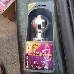 MASTER LOCKS CHROME. HITCH BALL, FIRM. Brand new