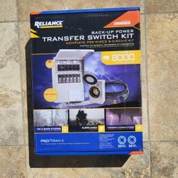 Reliance controls 30 Amp 250-Volt 7500-Watt Non-Fuse 6-Circuit Transfer Switch Kit