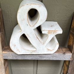 Home Decor “&” And Sign. 10.00