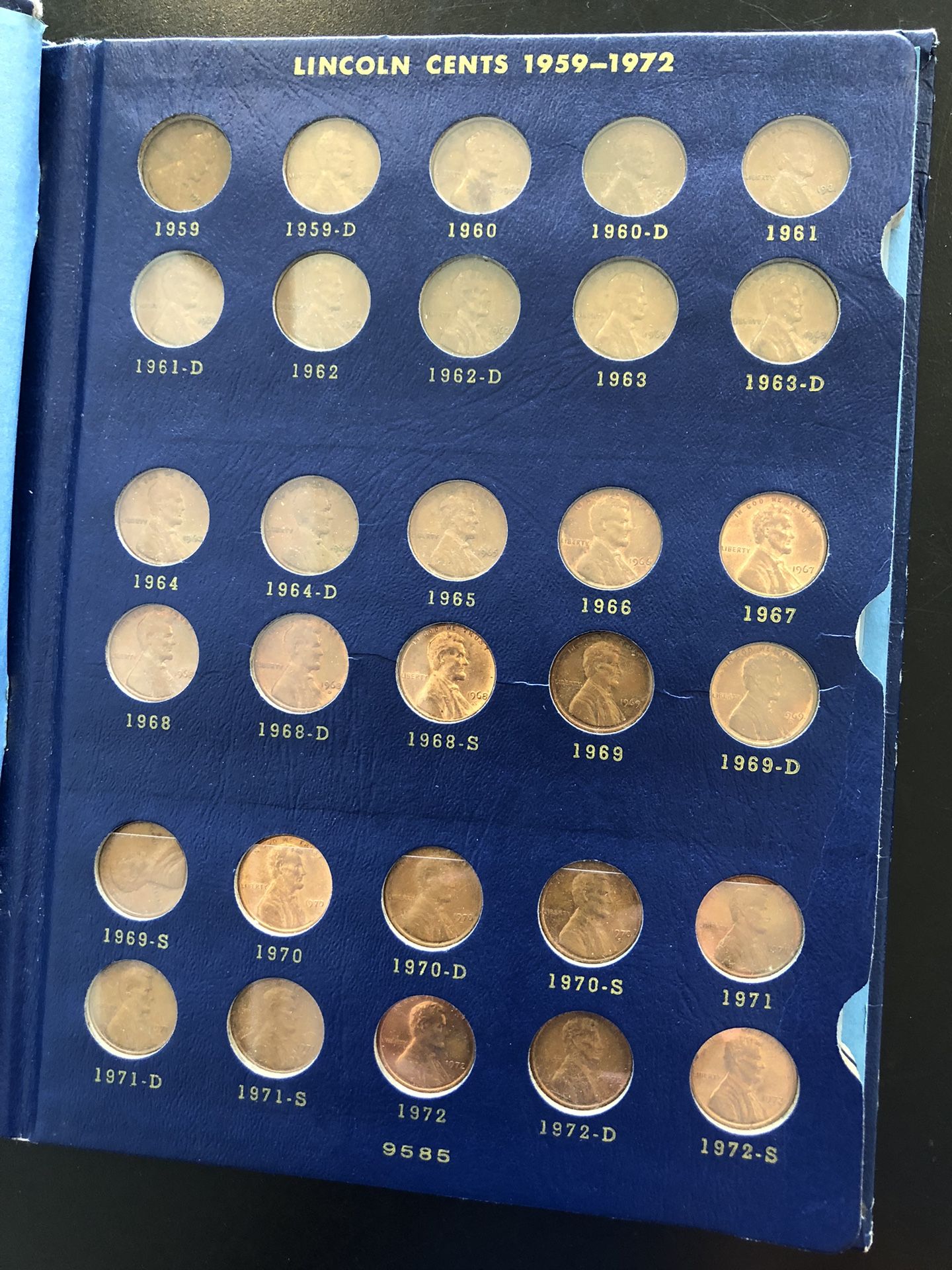Lincoln Cents Booklet. From 1959 To 1992.