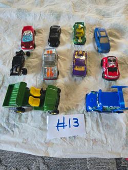 Lot of 10 Die-Cast Toy Cars Mixed