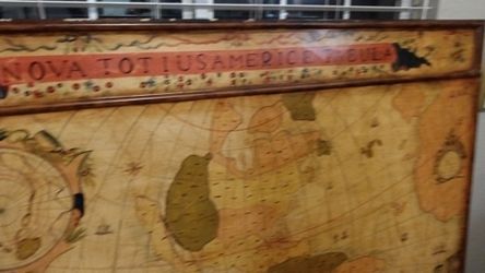 Very Large Nova Totius Americe Tabula on large wood frame