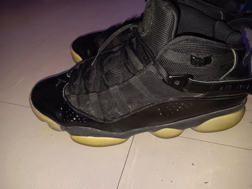 $75 Jordan 6 Rings Black Ice 10.5