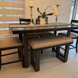 High top Dining Room Table set