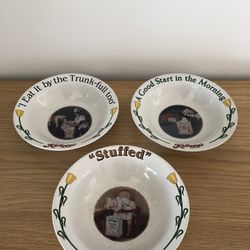 Kellogg’s Breakfast Bowls, Set of 3, Circa 1996