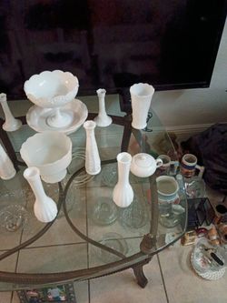 Milk White Glass Collection