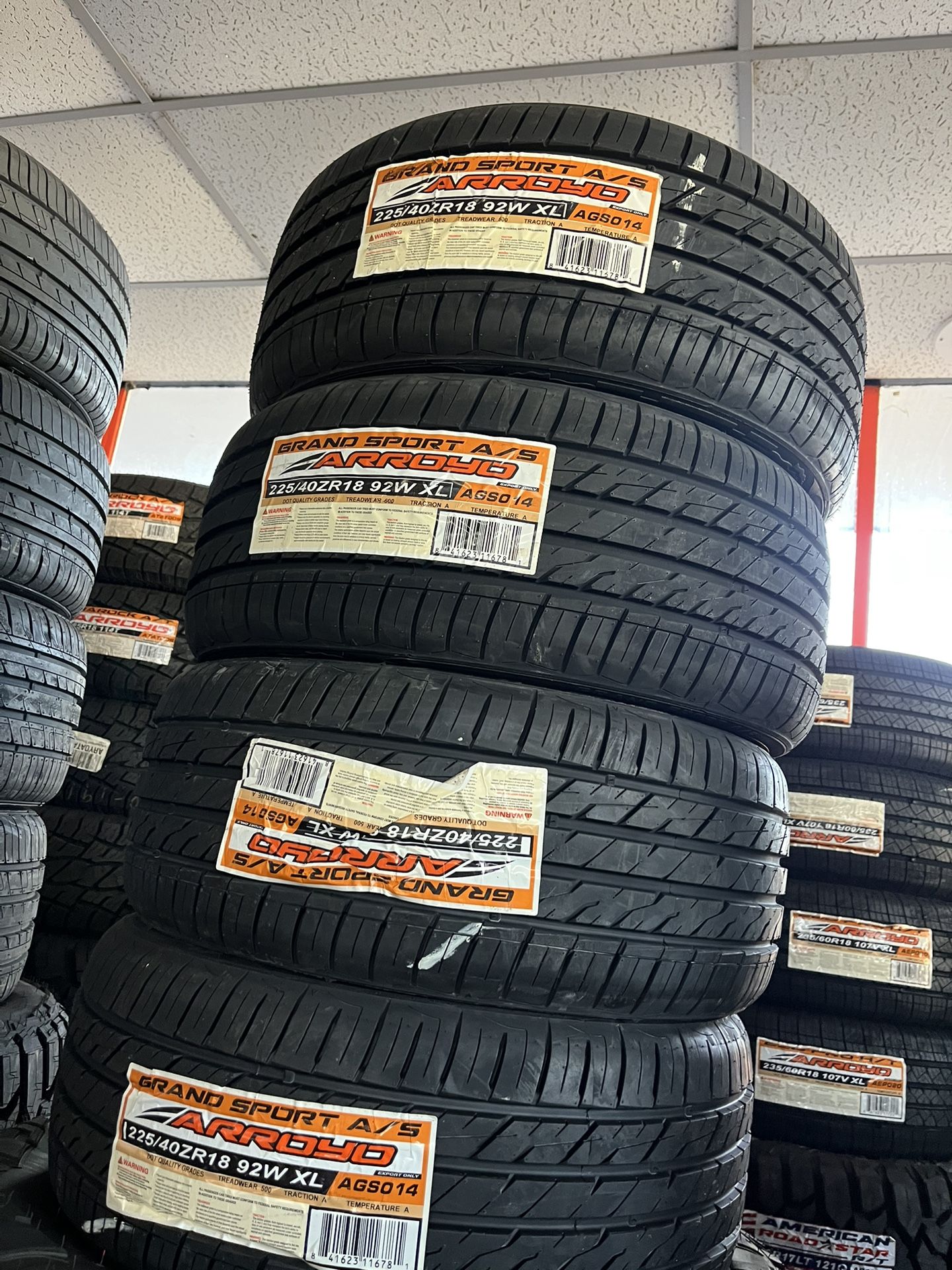 🔥📲225/40/R18 Vendo Llantas Nuevas Marca Arroyo
