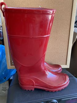 Red Rain boots
