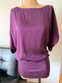 Guess by Marciano purple silk top Small