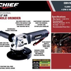 Chief  4- 1/2  Angle GRINDER 