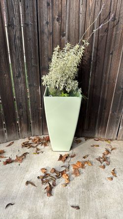 Tall Green Planter 
