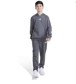 ADIDAS BIG KIDS XL BOYS 2 PC. FLEECE PULLOVER & PANTS SET