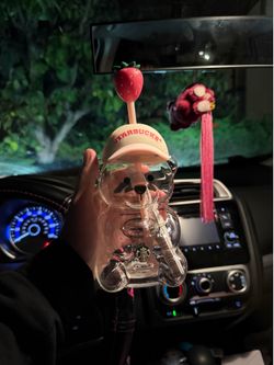 Summer pink bear cup
