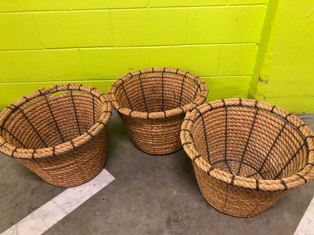Rope LARGE Basket (3 Baskets)