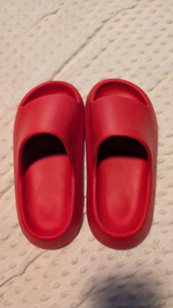 Red Slide Sandals Women's Size 6