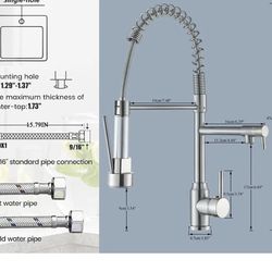 Kitchen Faucet High Quality Material ( Bran New On Box ) 