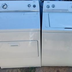 WHIRLPOOL SET WASHER AND ELECTRIC DRYER WORKING PERFECT 