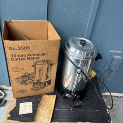 West Bend 55 Cup Coffee Urn Percolator Wedding Party Church Model 3500 E
