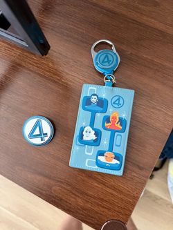 fantastic 4 pin and id badge