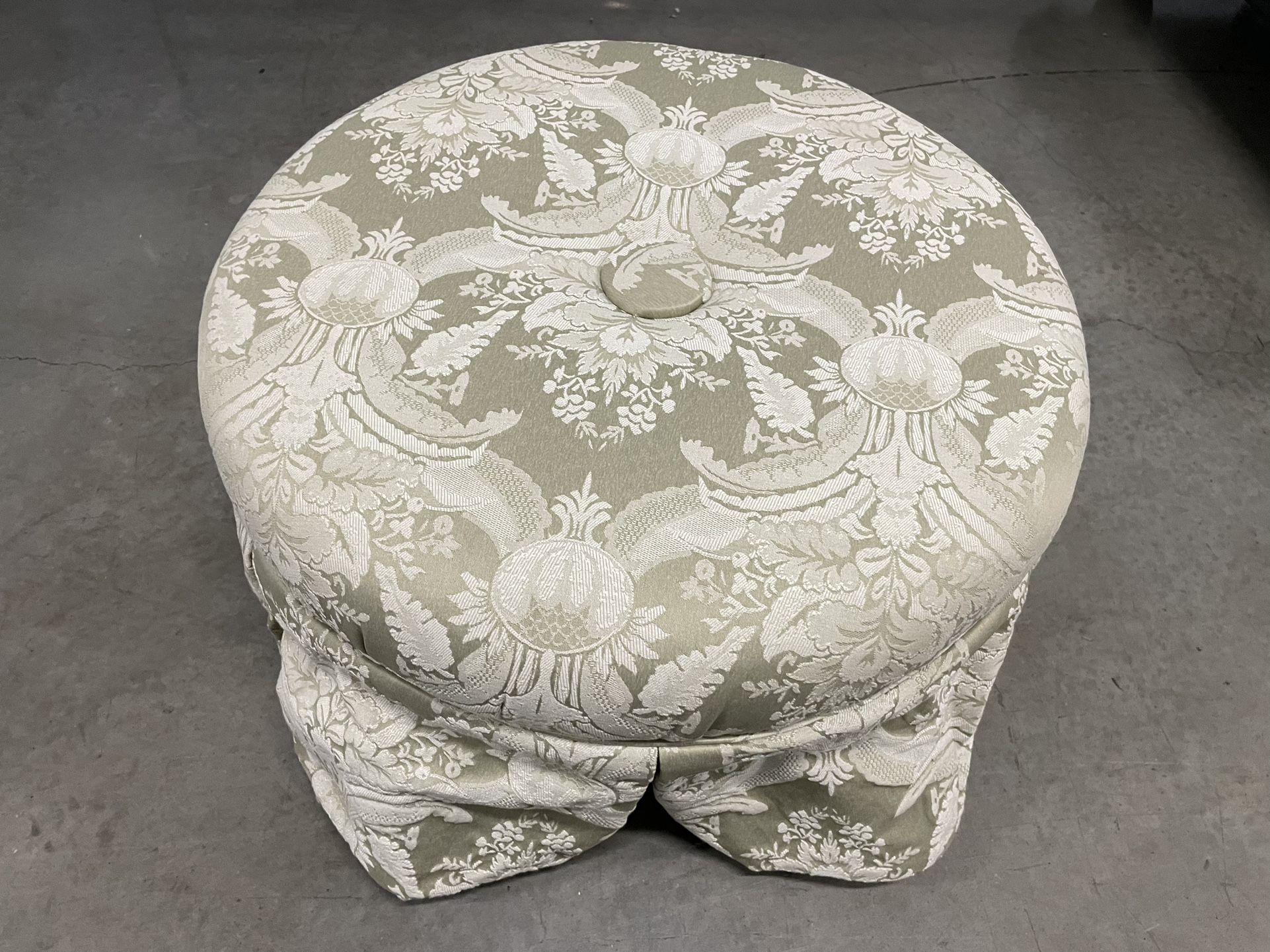 Designer Tufted Ottoman Footstool Seat