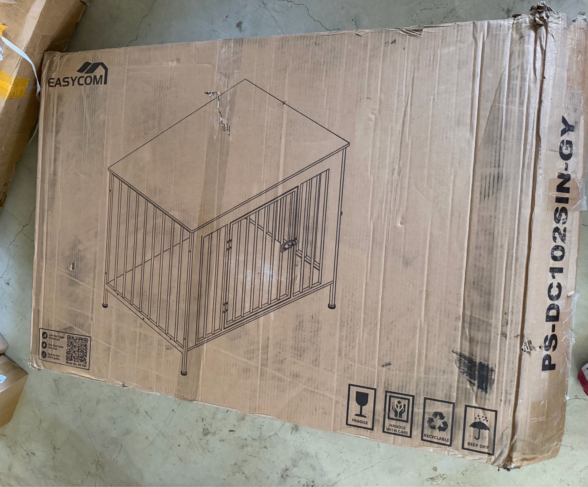 Dog Crate Furniture for 1 or 2 Dogs, Heavy Duty Single/Double Dog Crates for Small/Medium/Large Dogs, Dog Kennel Furniture Indoor as TV Stand, Large S