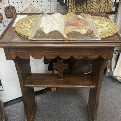 Prayer Table Vintage Wood
